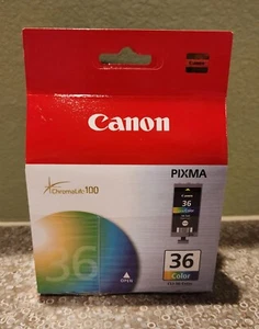 Lote de (3) Tintas Genuinas Canon Pixma 36 Colores CLI-36 6617D20 Selladas en Caja NUEVO - Imagen 1 de 5
