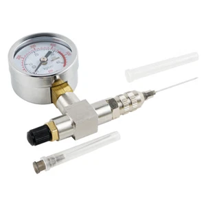 Shock Nitrogen Needle Fill Tool with 600PSI 40Bar Pressure Gauge Stainless Steel - Picture 1 of 7