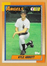 KYLE ABBOTT ANGELS #444 - TOPPS NM-MT 1990