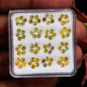 80 Pcs Natural Multi Sapphires 2mm Round Cut Huge Loose Gemstones Wholesale Lot - Picture 1 of 5