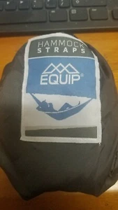 EQUIP HAMMOCK STRAPS BLACK IN BAG 97603 NEW- CONNECT TO TREE - Picture 1 of 3