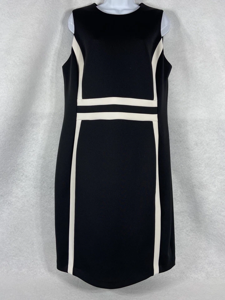 Vestido para mujer Calvin Klein 14W negro funda sin mangas buceo nuevo sin etiquetas Foto 1 de 4