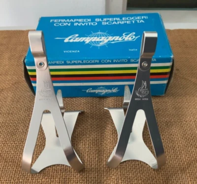 Clips de puntera Campagnolo Super Record vintage nuevos de colección - talla M Foto 1 de 4