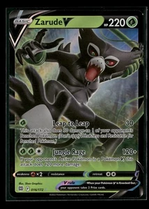 Zarude V 016/172 Brilliant Stars Holo Pokemon Card NM - Picture 1 of 2
