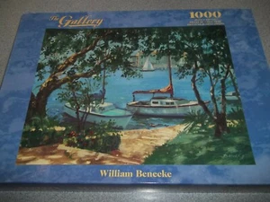 NIB MB Gallery Wm Benecke "Tranquil Harbor" 1000 Piece 20 1/8"x 26 3/16" SEALED - Picture 1 of 9
