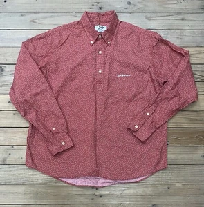 Camicia Piko Taglia L Uomo Pullover Bottoni Fiori Tasche Surf Giappone - Foto 1 di 9