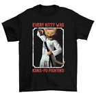 Every Kitty Was Kung Fu Fighting Funny Sword Cat Chat T-shirt Hommes Femmes
