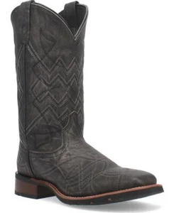 BOTAS VAQUERAS DAN POST AXEL PARA HOMBRE NEGRAS CARBÓN CUERO ENVEJECIDO 7927 10 D NUEVAS - Imagen 1 de 7