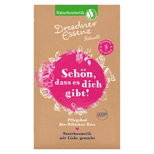 1 Tüte Pflegebad Naturell "Schön, dass es dich gibt" Hibiskus/Rose 1 x 60 g - Bild 1 von 1