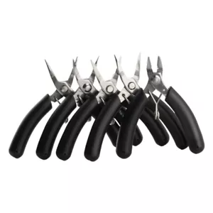 5Pcs Chain Nose Pliers Jewelry Crafting Pliers Stainless Steel Hand Tool - Picture 1 of 8