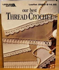 AQ14 LEISURE ARTS 1996, OUR BEST THREAD CROCHET - 46 DESIGNS - Picture 1 of 12