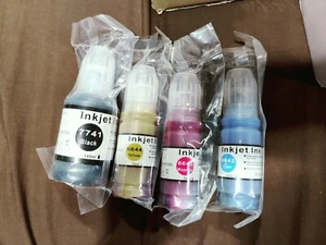 4 tintas de recarga a granel para impresora de inyección de tinta HP 4 colores negro/cian/magenta/amarillo - Imagen 1 de 1
