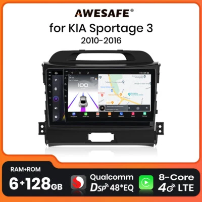 Für KIA Sportage 3 2010-16 Android 13 Autoradio DAB+ GPS Navi QLED CarPlay 128GB - Bild 1 von 4