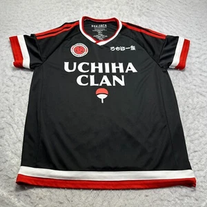 BoxLunch Naruto Shippuden Uchiha Clan Fußball Trikot schwarz Herren Größe XL - Bild 1 von 11