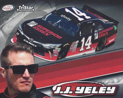 2017 JJ YELEY "SUPERIOR ESSEX" #14 NASCAR XFINITY SERIES POSTCARD Cover