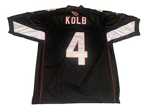 NWT NFL NIKE ON FIELD JERSEY MENS Size 52 Black CARDINALS #4 Kevin Kolb