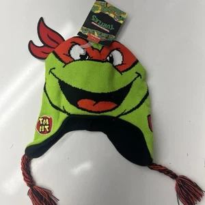 Teenage Mutant Ninja Turtles Beanie / Knit Hat Made By Nickelodeon (RAPHAEL-RED) - Picture 1 of 6