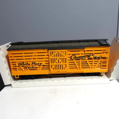 LGB Train Boxcar White Pass & Yukon G Scale 4168 - Image 1 of 4