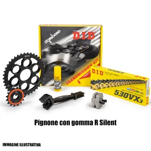 KIT TRASMISSIONE DID CATENA CARENA PIGNONE CF MOTO MT 800 TOURING SPORT 2022 - Imagen 1 de 1
