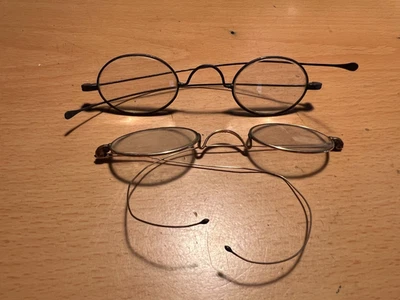 Лот из 2 антикварных очков 19 и 20 веков - Изображение 1 из 4