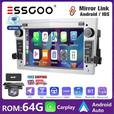 Android 13 Car Stereo For Vauxhall Corsa Astra Carplay SWC 64G Radio WiFi BT+DAB - Image 1 of 4