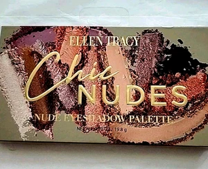 Ellen Tracy - CHIC NUDES - 18 Color Eyeshadow Palette - Matte & Shimmer Finish - Picture 1 of 3