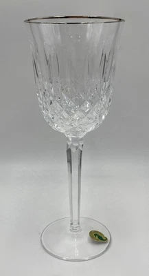 Copa de vidrio de agua Waterford Crystal Kelsey Platinum 8,5 pulgadas Foto 1 de 4