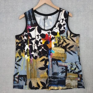 Camiseta sin mangas Dolcezza para mujer 1X pulóver sin mangas con estampado de arte abstracto - Imagen 1 de 17