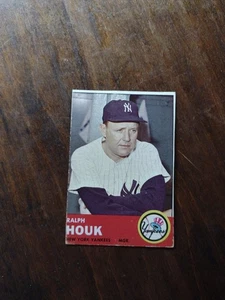 1963 Topps #382: RALPH HOUK New York Yankees ~ Read - Picture 1 of 2