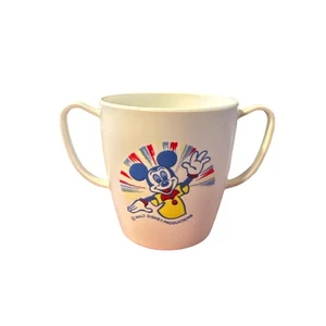 Vintage Mickey Mouse Waving Danara Plastic Childs Cup Walt Disney Productions - Picture 1 of 4