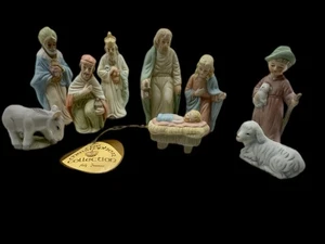 1983 Lefton Christopher Collection Krippe Set 9-teilig Nr. 03224 mit Karton - Bild 1 von 24