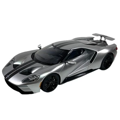 Modellino Auto Autoart 1/12 Ford GT 2017 Ingot Silver/Black Stripes - Immagine 1 di 4