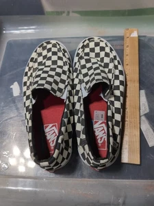 VANS Mujer Clásico Sin Cordones Multi Off Blanco Negro TALLA 7.5 M 9 Mujer - Imagen 1 de 14