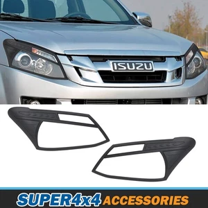für Isuzu D-max dmax II 2012-2015 Scheinwerfer Vorne Lampen ZierleisteRahmen - Bild 1 von 6