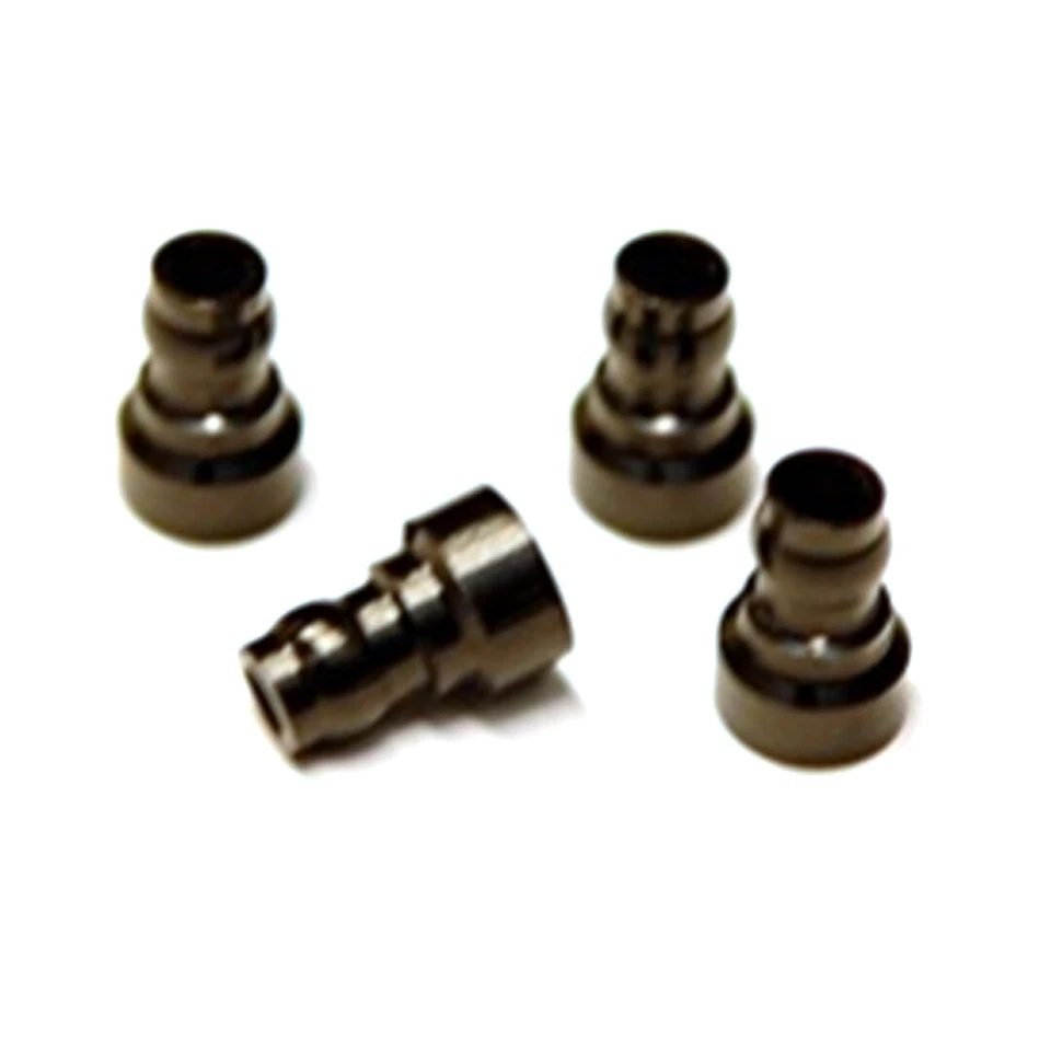 NEW STRC Aluminum Upper Shock Mount Bushing (4) Black : DR10 - Image 1 of 1
