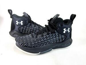 UNDER ARMOUR MEN'S US HOVR 4 CLONE TEAM BASKETBALL SHOES,3025996-003,BLACK,NEW