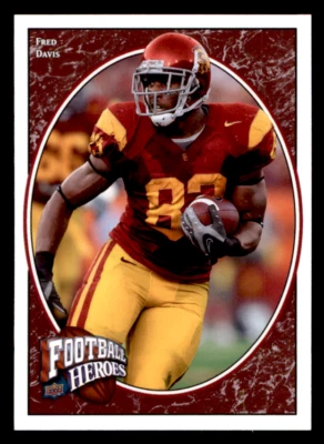 2008 Upper Deck Heroes Fred Davis    RC #145 USC Trojans - Image 1 of 2