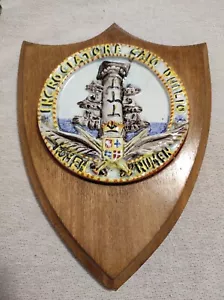 CREST MARINA MILITARE INCROCIATORE CAIO DUILIO ANNI 70, IN CERAMICA RARITÀ!!! - Foto 1 di 3