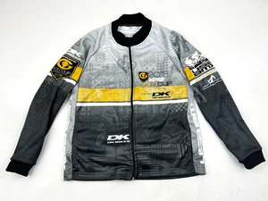 NEW DK Bike Sweater Youth Size Large Gray Gold BMX Full Zip Long Sleeve Kids -7- - Picture 1 of 13