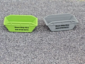 1:76 OO Stärke 2x handbemalt Maxi Waste Skips (Set Nr. 15) - Bild 1 von 2