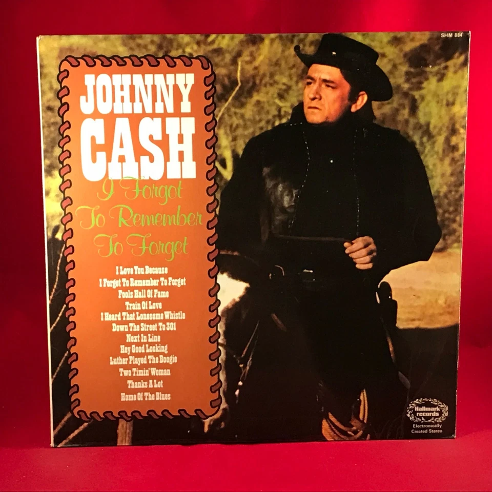JOHNNY CASH I Forgot To Remember To Forget 1971 UK Vinyl LP Hallmark record   A - Image 1 of 1