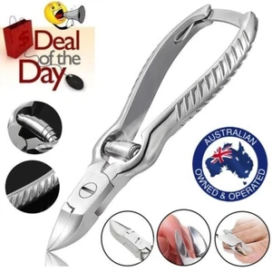 Extra Large Toe Nail Clippers Wide Jaw Cutter For Thick Nails Stainless Steel - Picture 1 of 4