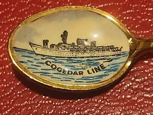 Cogedar Line Enamel Tea Spoon - Picture 1 of 3