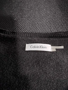 Calvin Klein Womens M Perforated Midi Knit Dress . Cable Knit Insert Sleeves - Picture 1 of 7