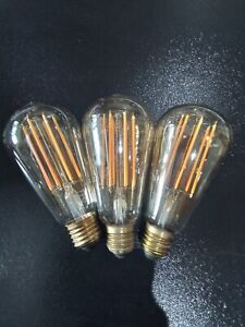 Bell Pro LED Vintage Squirrel Cage Bulb Amber 4W 330lm X3