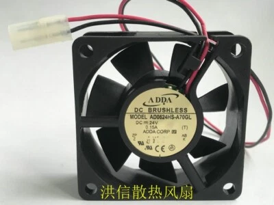 ADDA 6025 AD0624HS-A70GL 24V 0.15A 60 * 25MM 6CM frequency converter cooling fan - Image 1 of 4