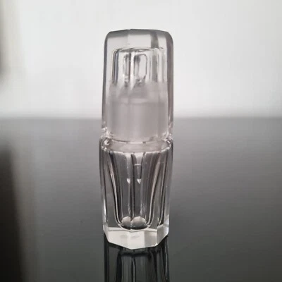 FLACON Alcool Apothicaire XIXè en Cristal Argent Victorian Crystal BOTTLE 19thC - Photo 1/4