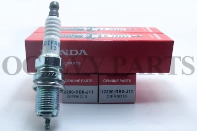 4PC'  Iridium 12290-RB0-J11 For Honda CR-Z 1.5L L4 2012-2016 Spark Plug DIFR6D13 - Изображение 1 из 4