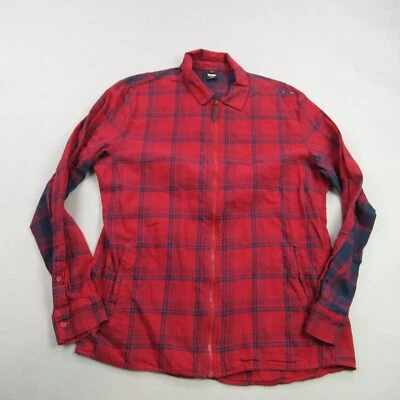 Oakley Jacket Womens Large Full Zip Long Sleeve Outdoors Plaid Shirt - image 1 of 4