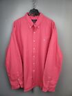 Polo by Ralph Lauren Oxford Cotton Pink Shirt Slim Fit Mens Size 2XL P-P 25 in